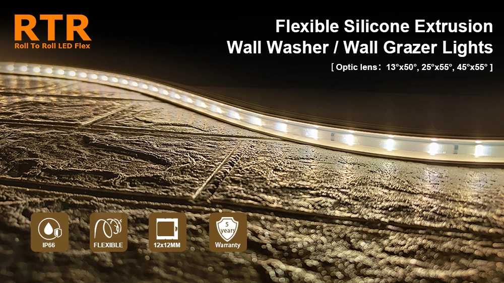 13degree, 25degree, 45degree flexible LED wall washer light