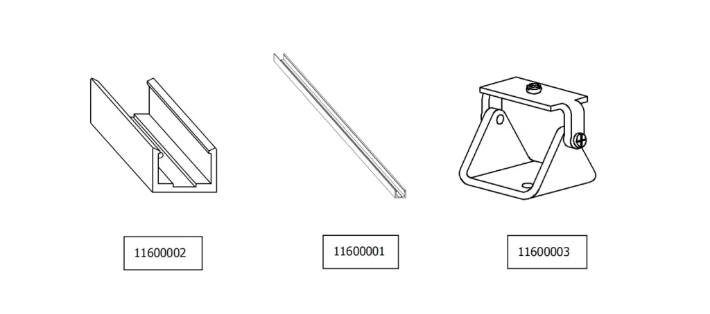 Mounting Accessories for 12mmx12mm flexible LED wall washer lights